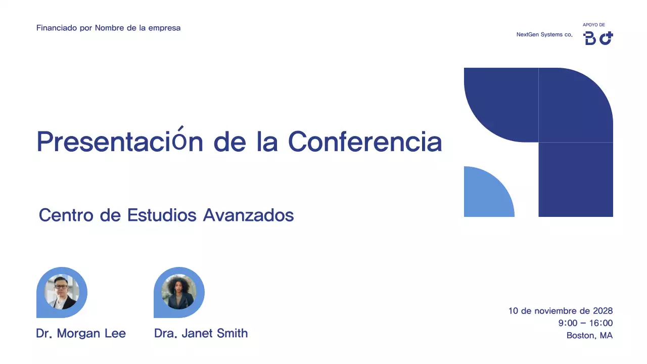 Anuncio de la Conferencia Blue Modern