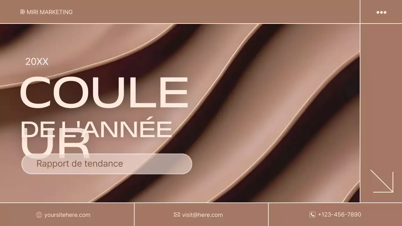 document de rapport sur les tendances modernes en beige