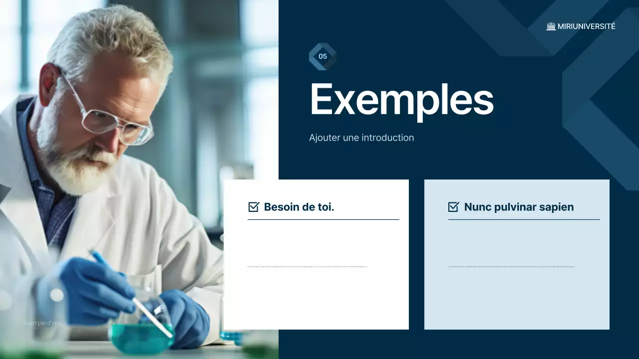 conférence bleue sur la science moderne