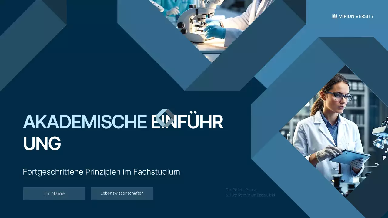 blue modern science lecture