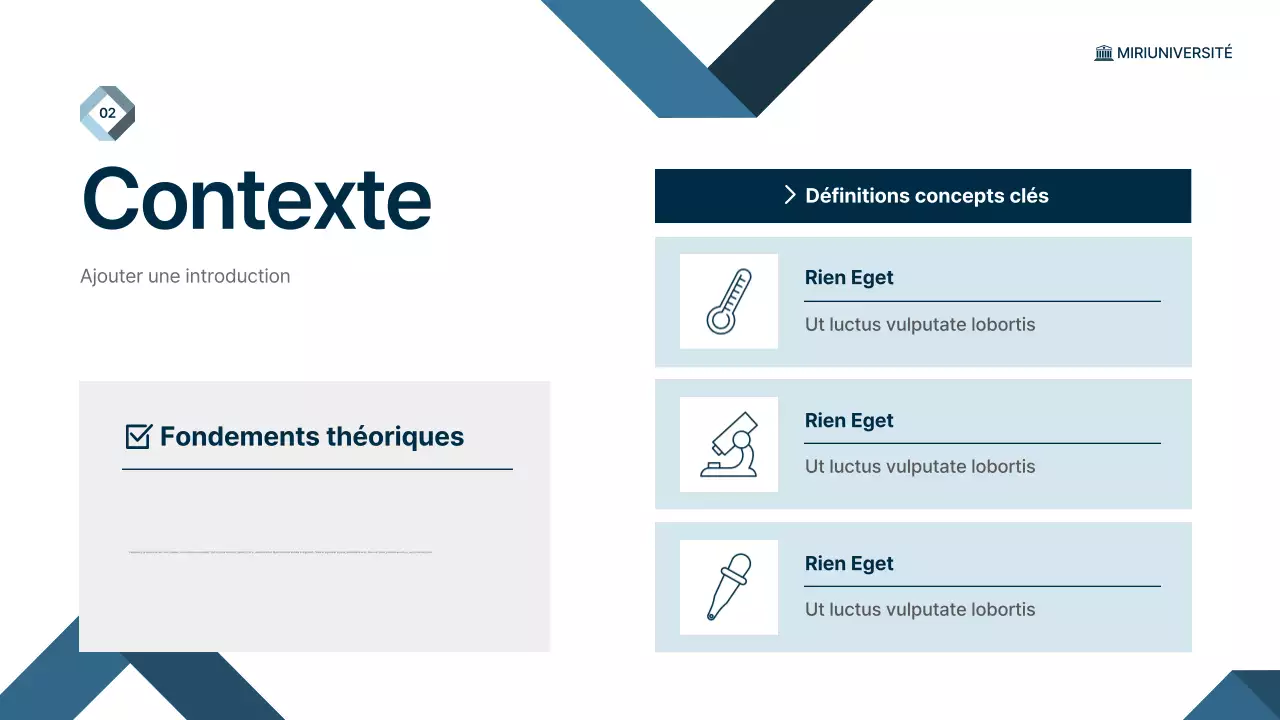 conférence bleue sur la science moderne