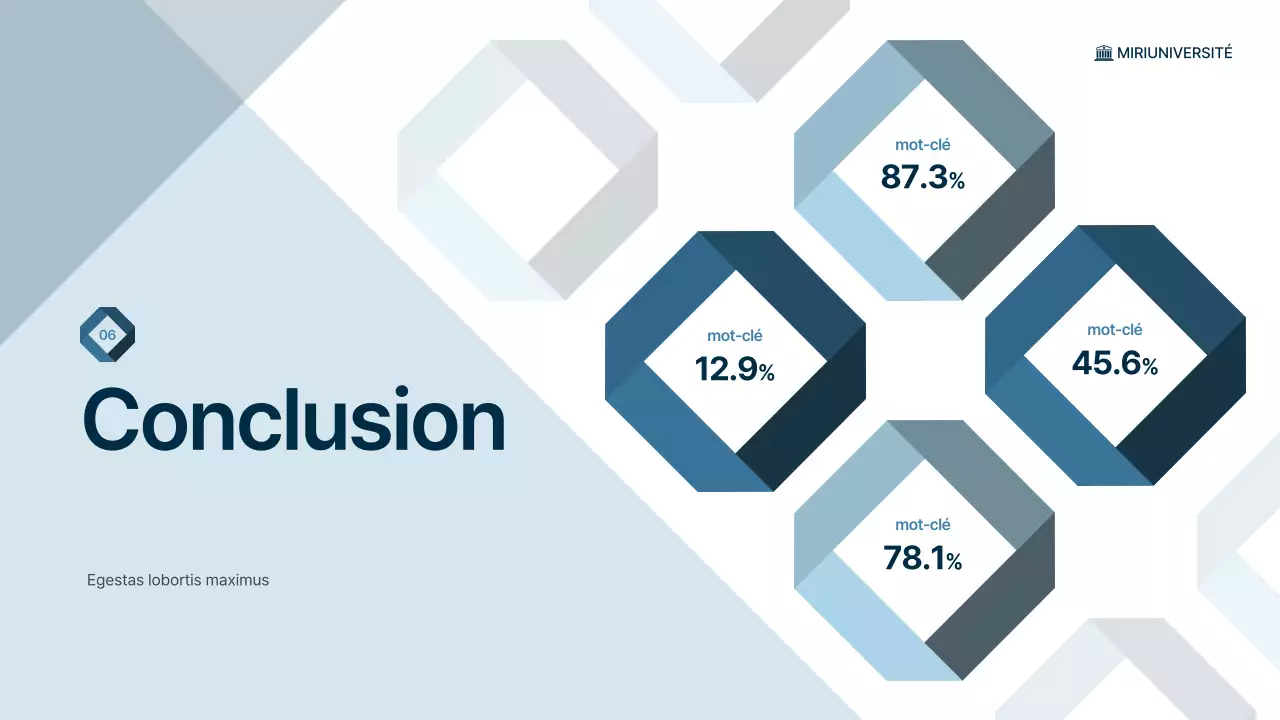 conférence bleue sur la science moderne