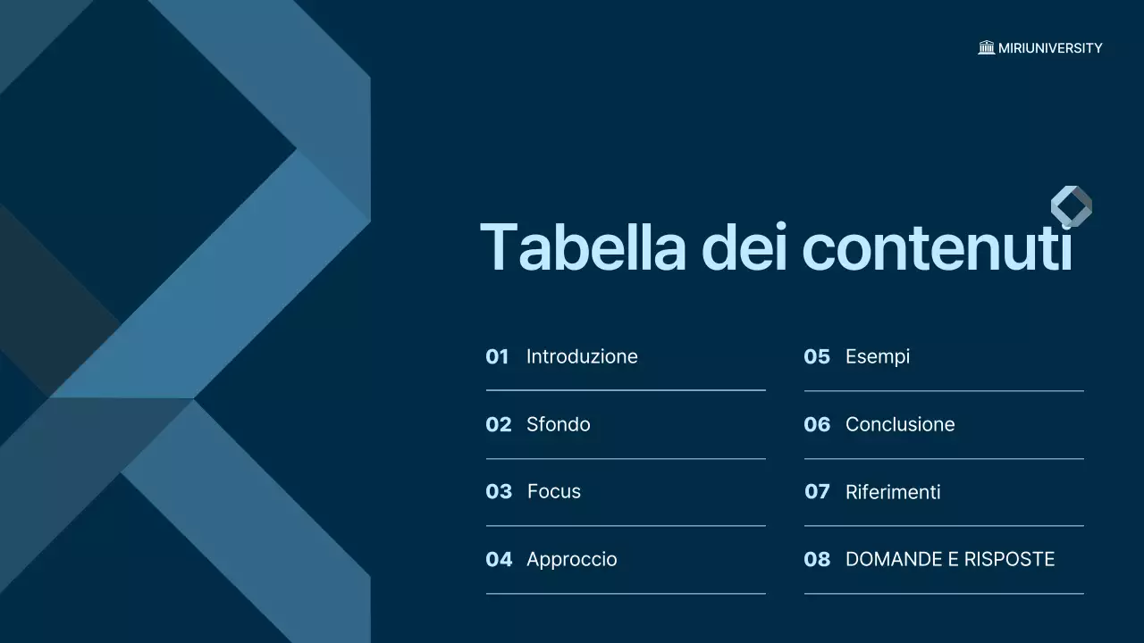 lezione di scienze moderne blu