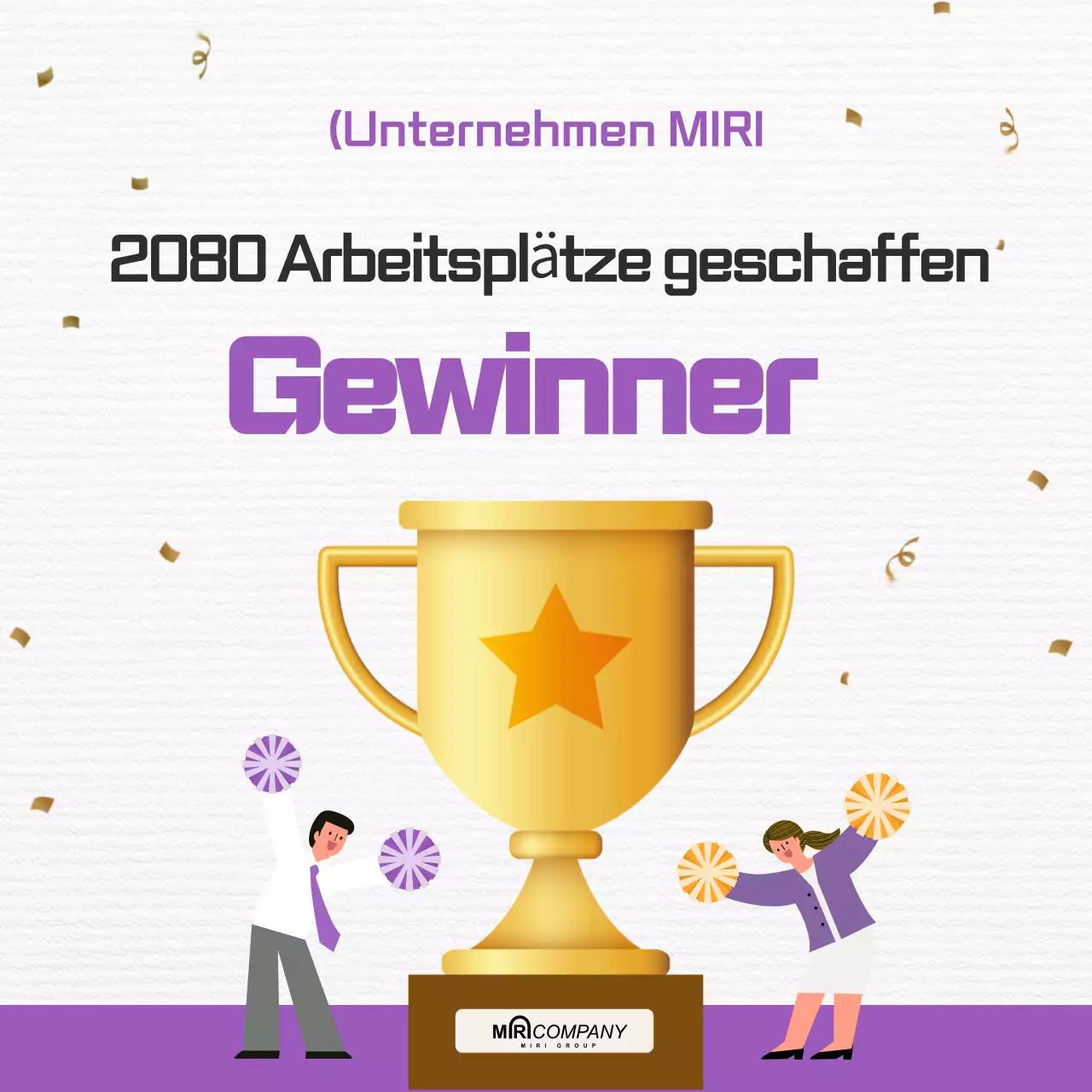 Lila Einfache Unternehmensplakette