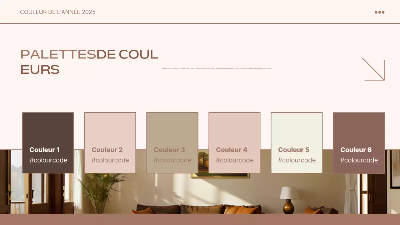 document de rapport sur les tendances modernes en beige