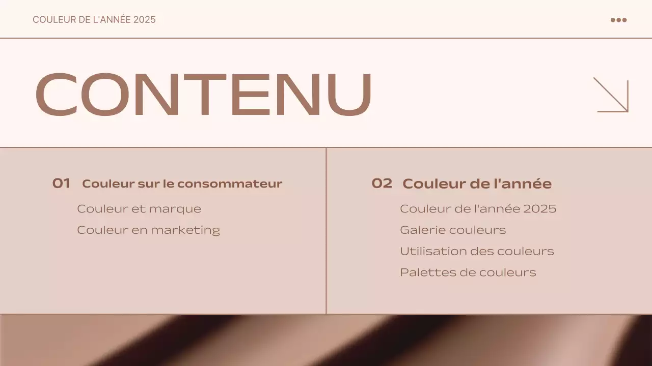 document de rapport sur les tendances modernes en beige