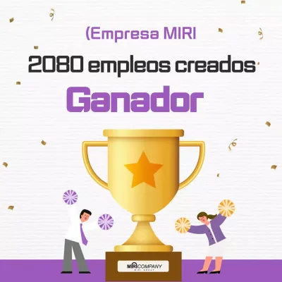 Placa de empresa sencilla de color morado