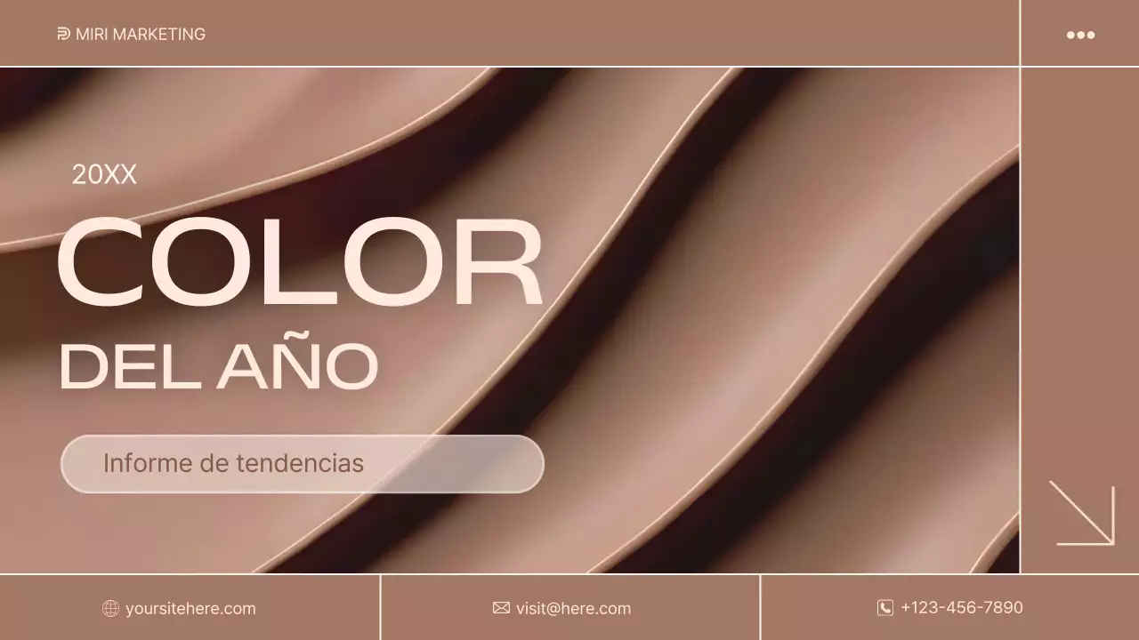 beige moderno informe de tendencias documento