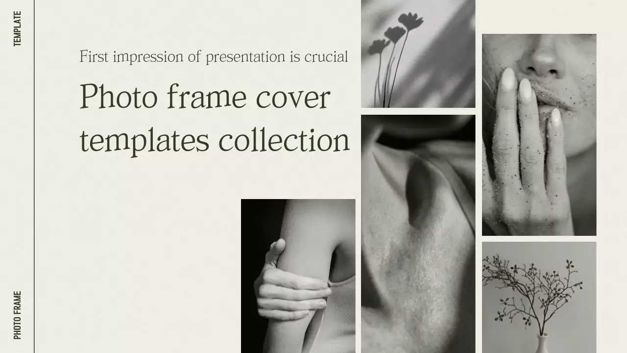 Moldura fotográfica minimalista bege para fotografia