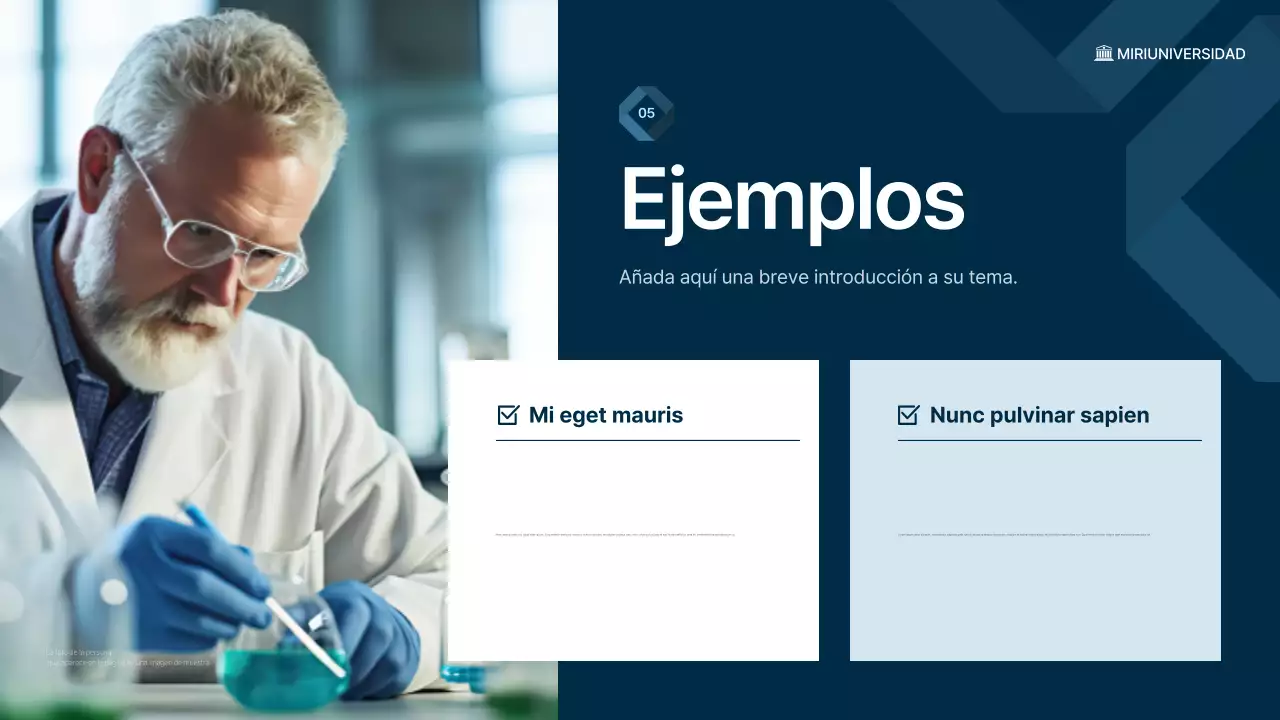 conferencia sobre ciencia moderna azul