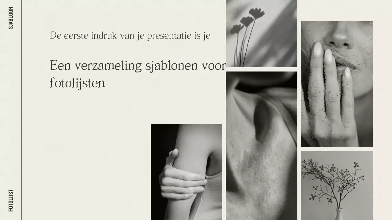 Beige minimalistisch fotolijstje