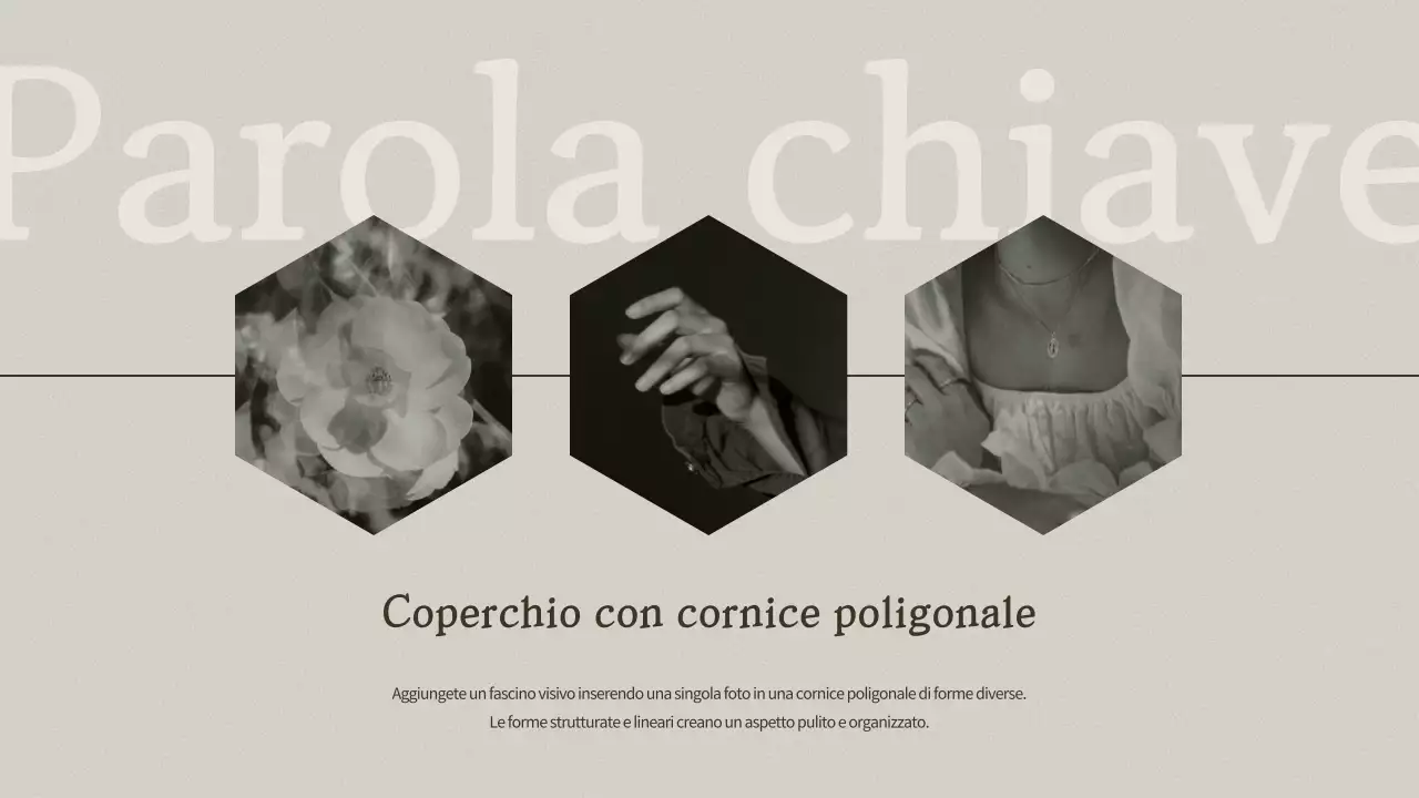 Cornice fotografica minimalista beige