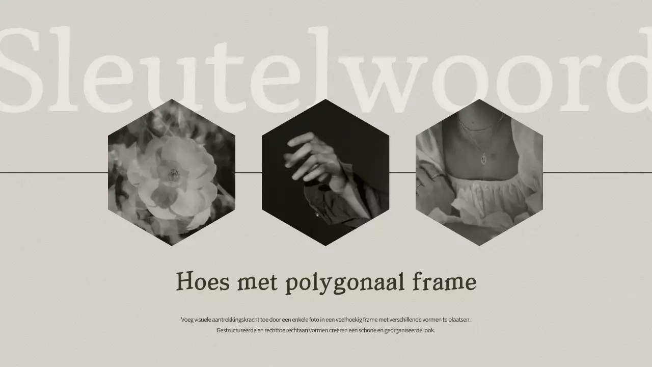 Beige minimalistisch fotolijstje