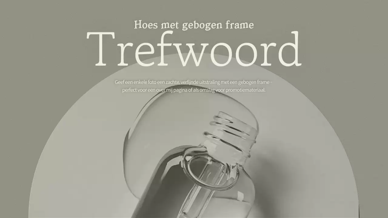 Beige minimalistisch fotolijstje