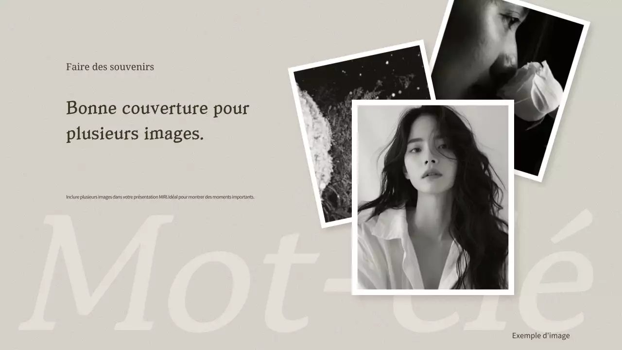 Cadre photo minimaliste beige