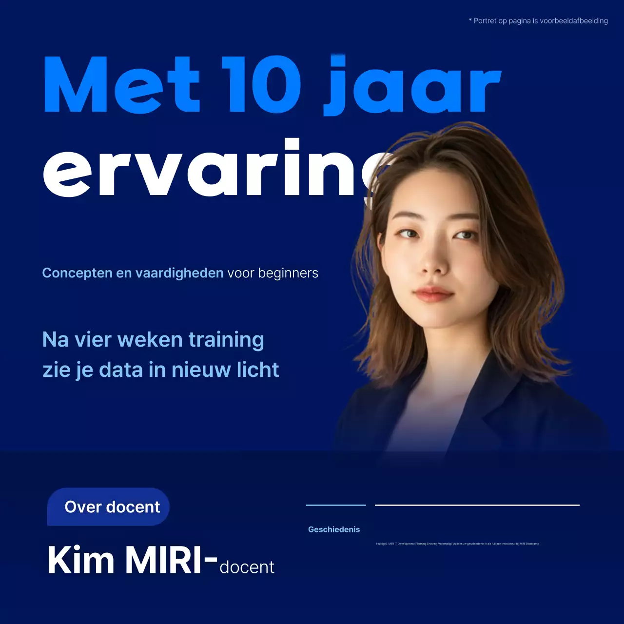 Blue Modern Aankondiging stagiair