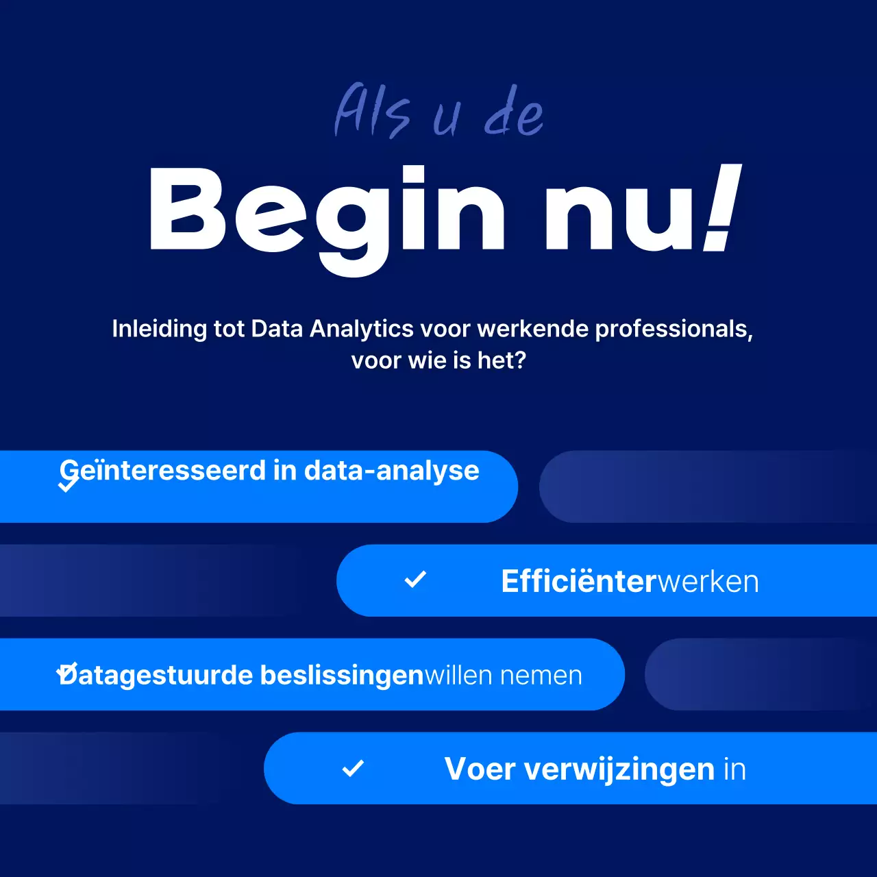 Blue Modern Aankondiging stagiair