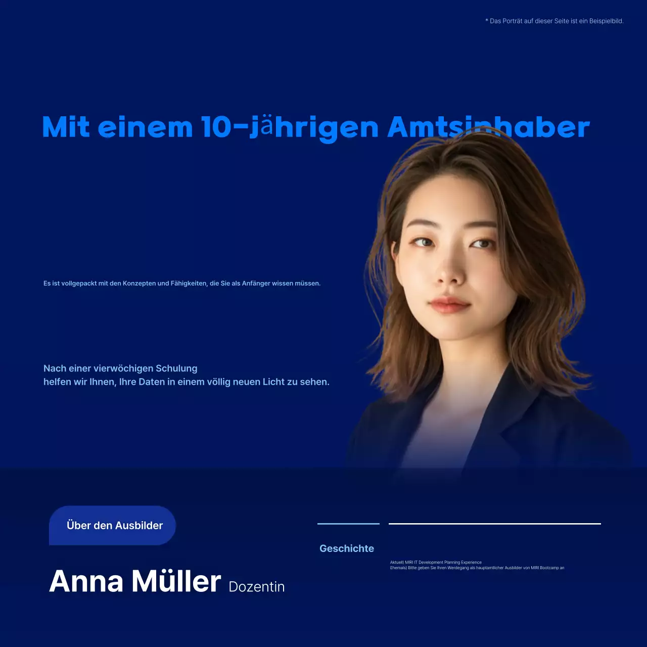 Blue Modern Trainee Recruitment Notice