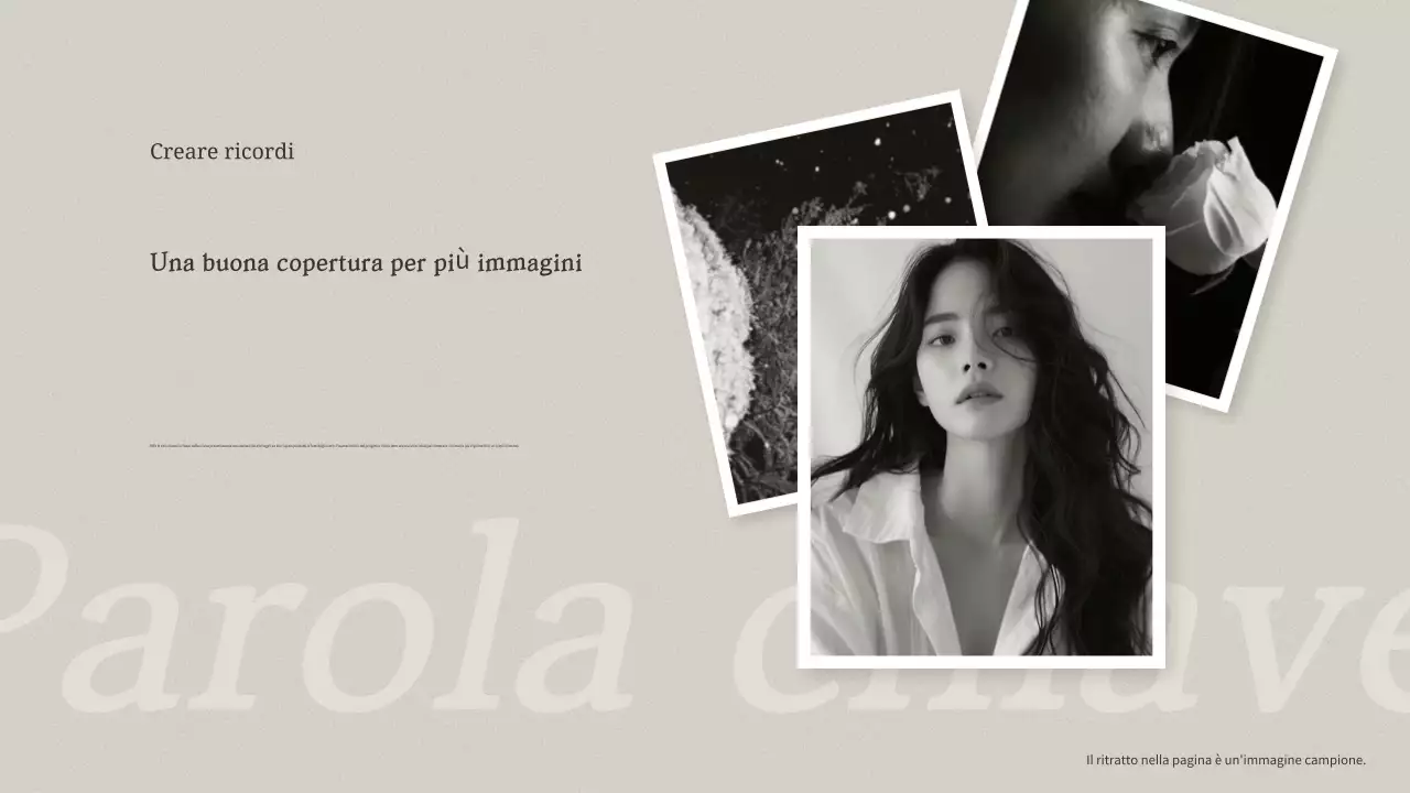 Cornice fotografica minimalista beige