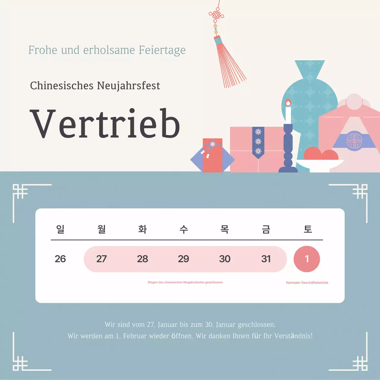 Leitfaden für das traditionelle chinesische Neujahrsfest in Mint