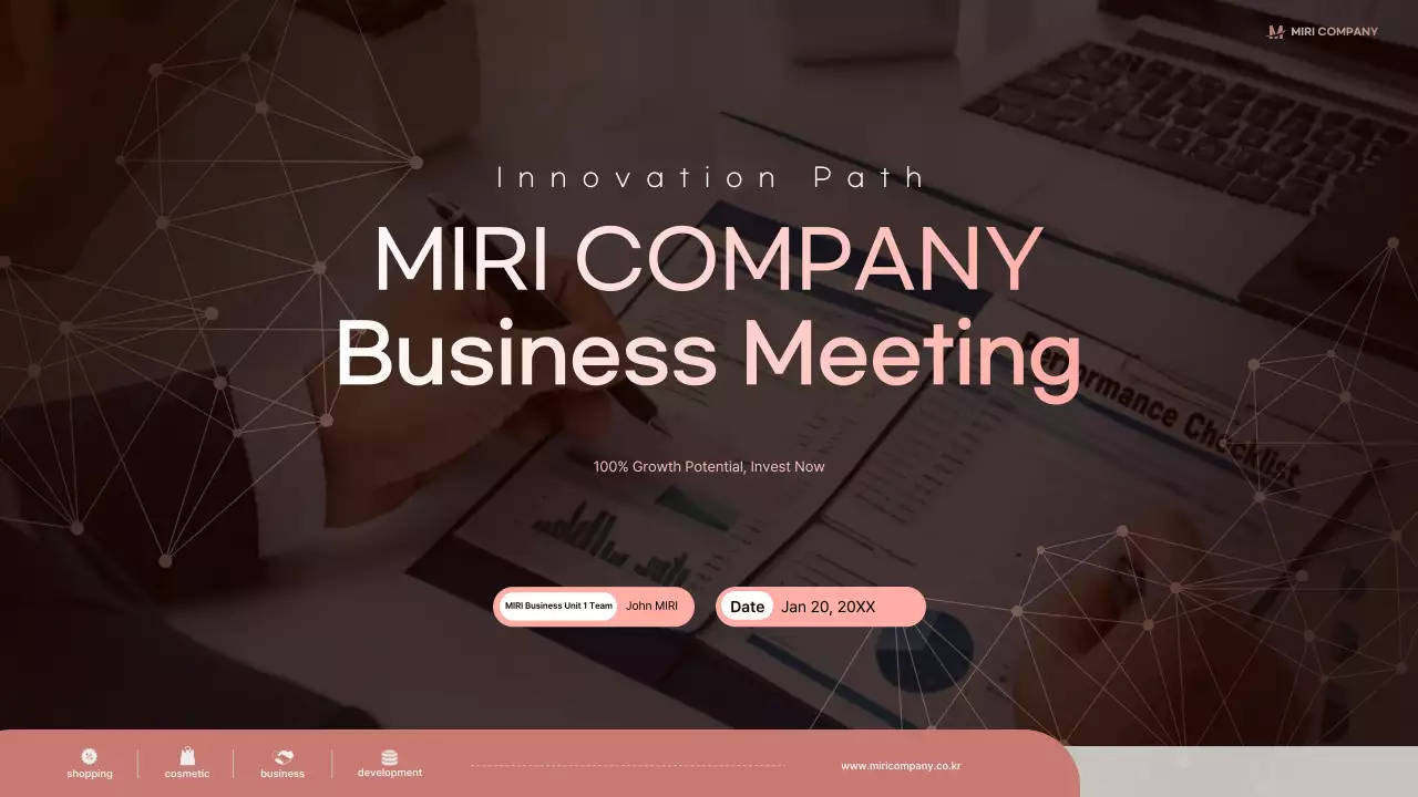 mô tả doanh nghiệp hiện đại màu nâu