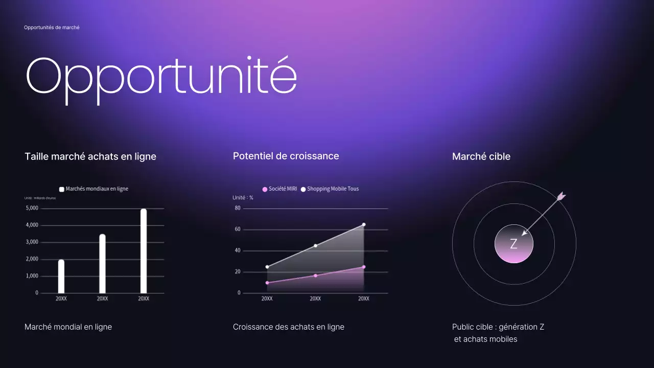 Planifier un discours d'entreprise moderne et mauve