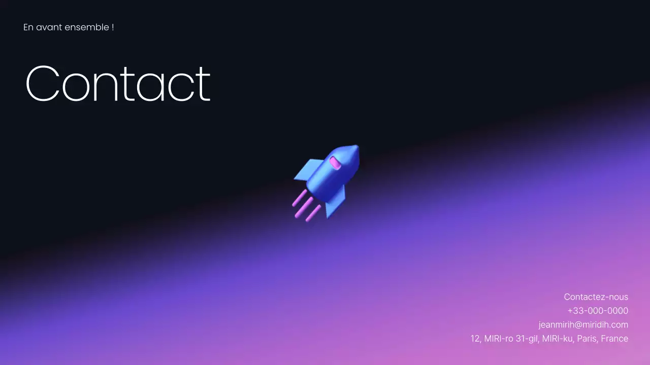 Planifier un discours d'entreprise moderne et mauve