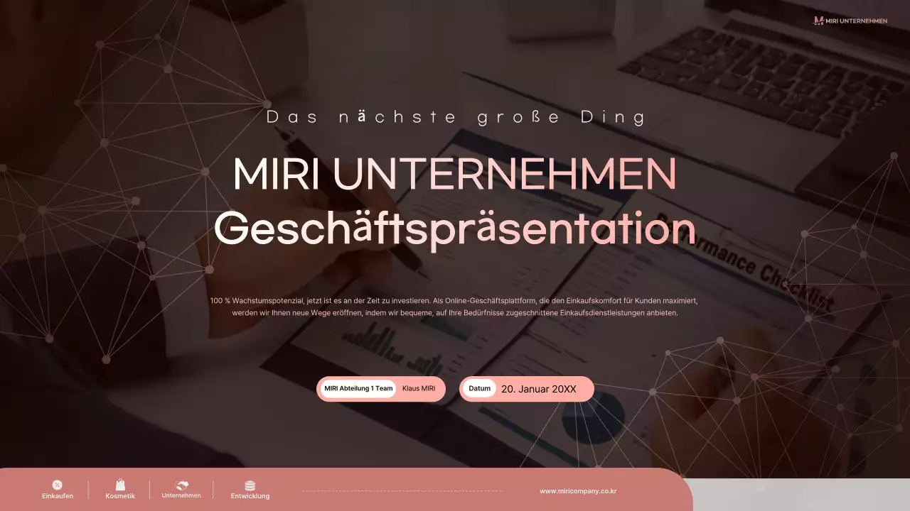 Brown Modern Business Beschreibung