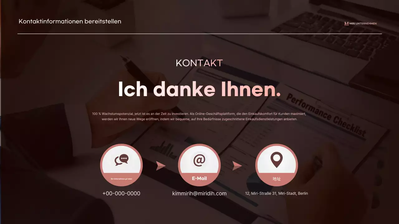 Brown Modern Business Beschreibung