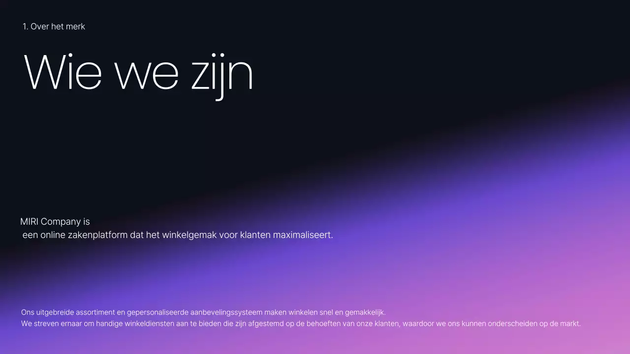 Een mauve moderne zakelijke pitch plannen