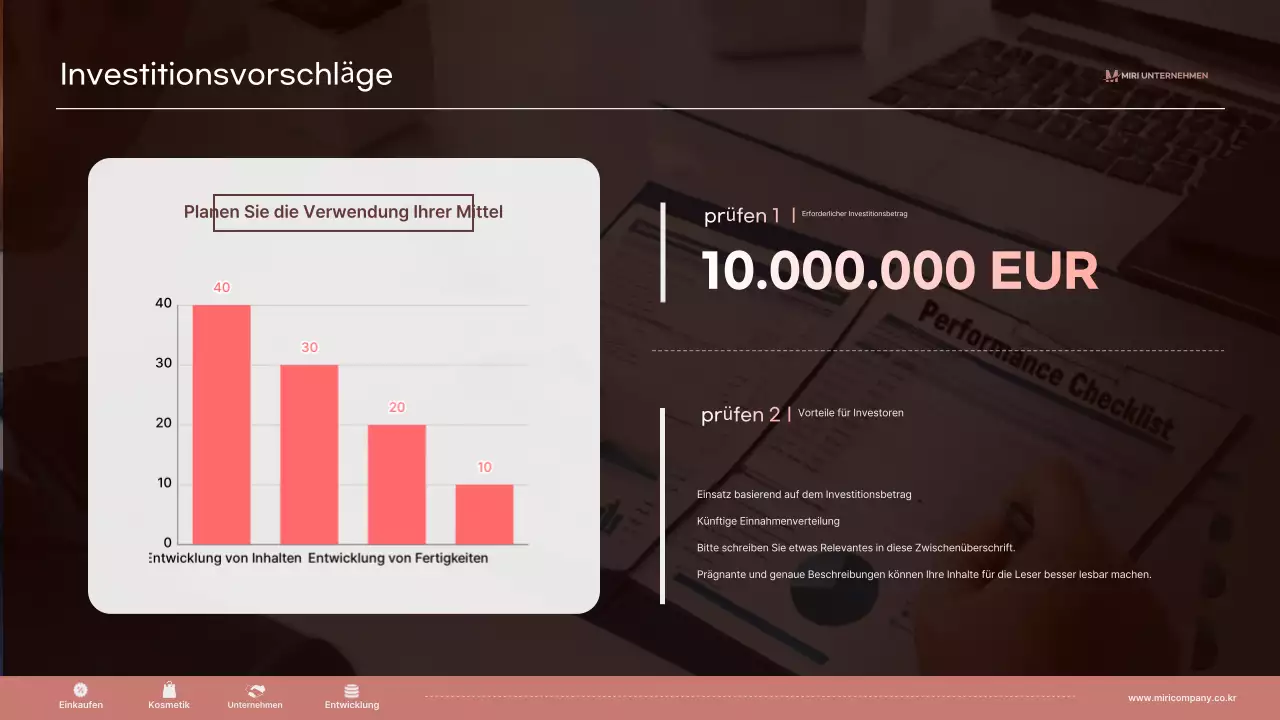 Brown Modern Business Beschreibung