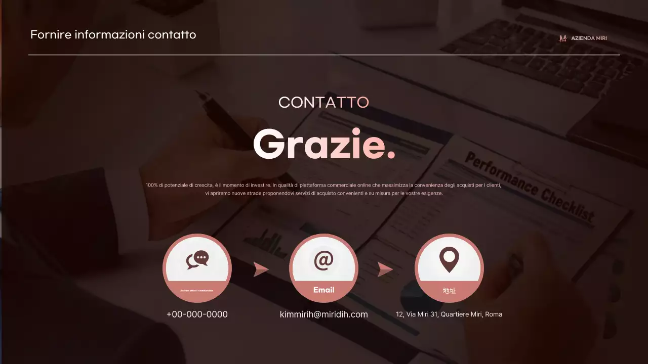 Descrizione dell'azienda Brown Modern