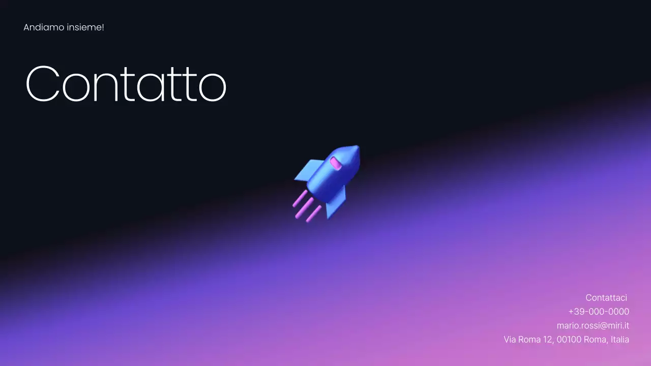 Pianificazione di una presentazione aziendale moderna color malva