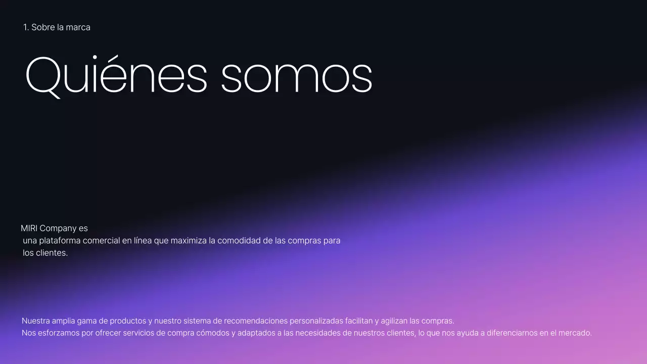 Planificar un discurso empresarial moderno en malva