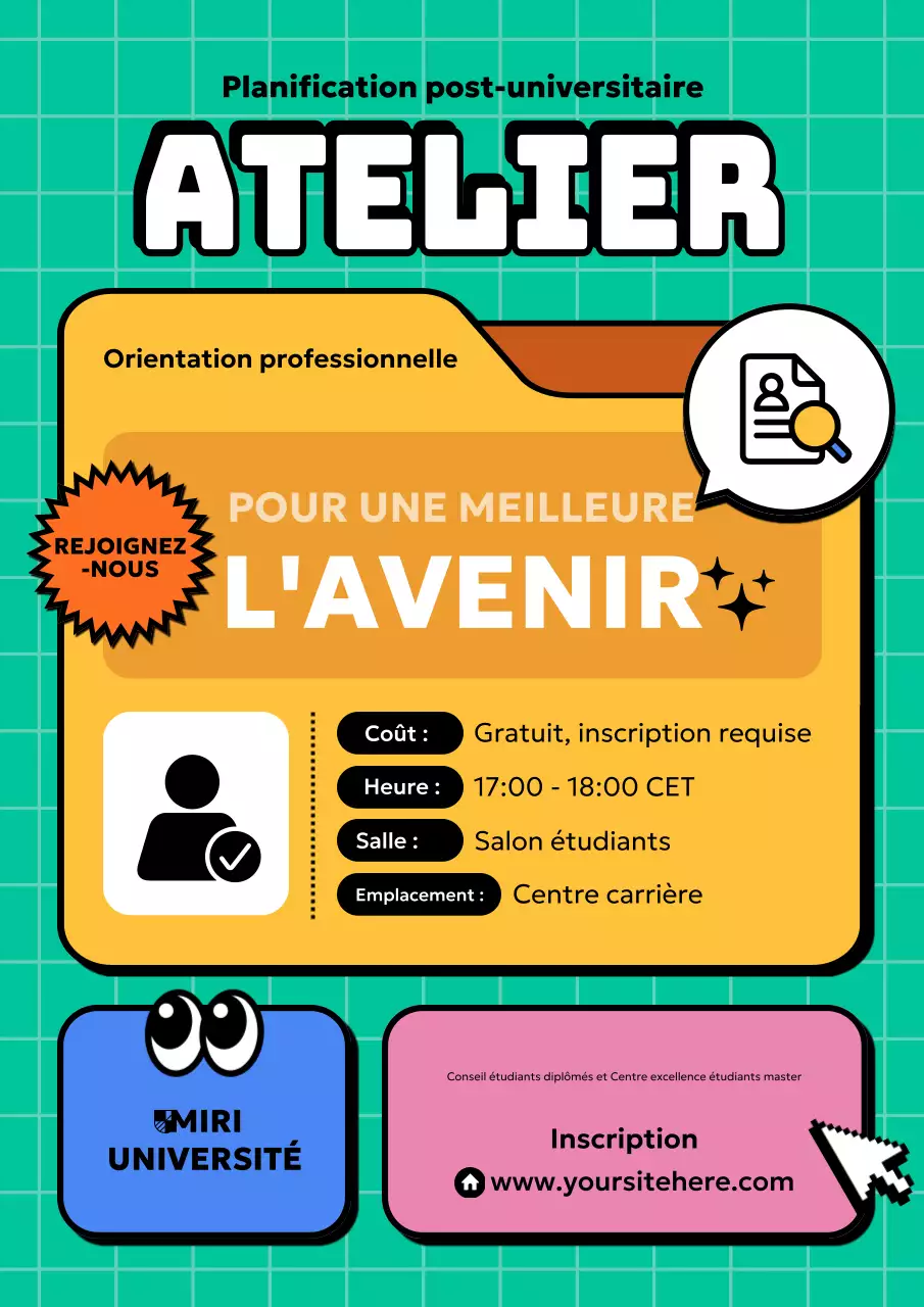 annonce d'un atelier sur les carrières vertes et modernes