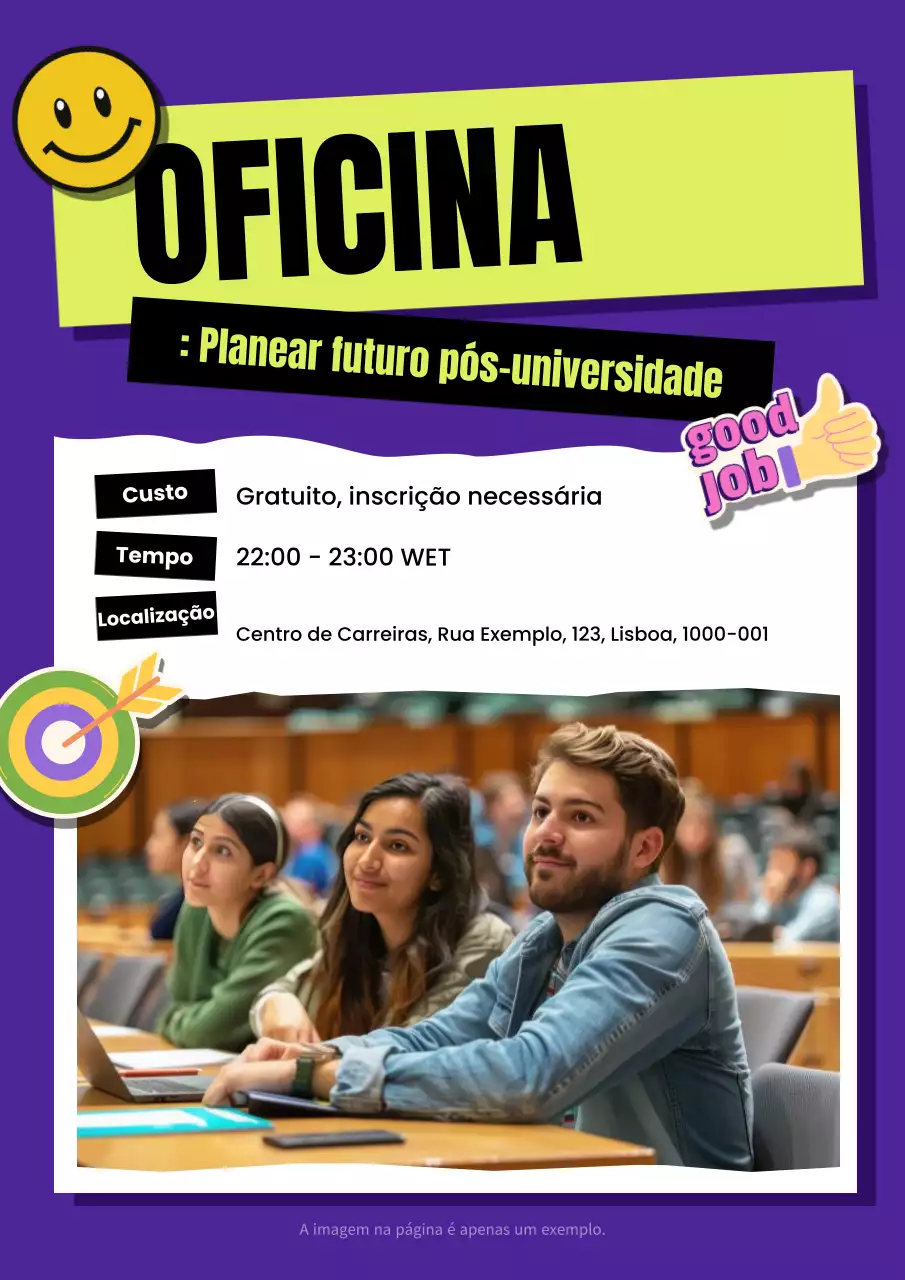 convite educação moderna púrpura