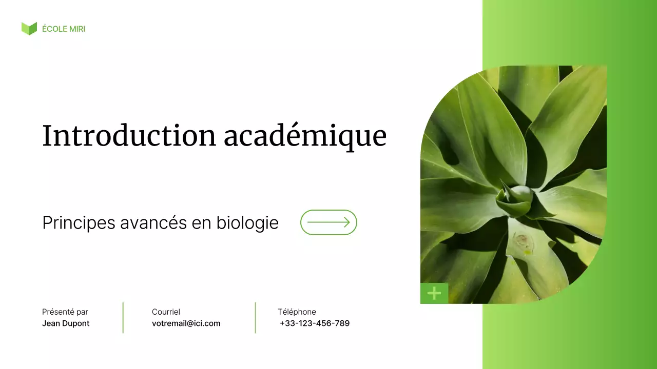 cours de biologie moderne verte