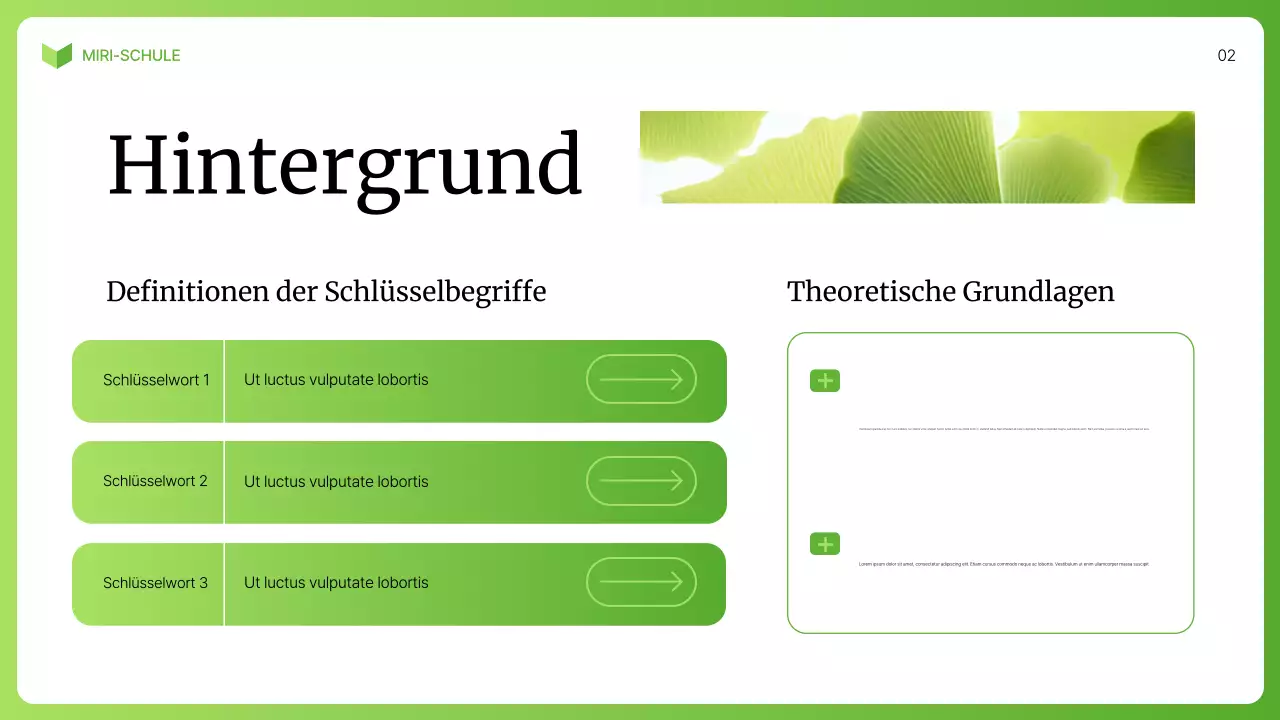 Grüne Vorlesung zur modernen Biologie