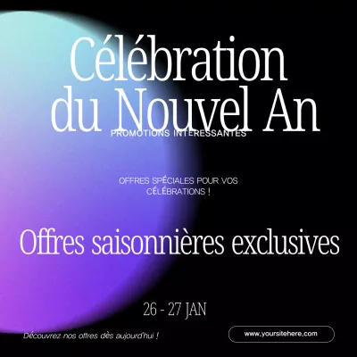 promotion de vacances modernes en violet