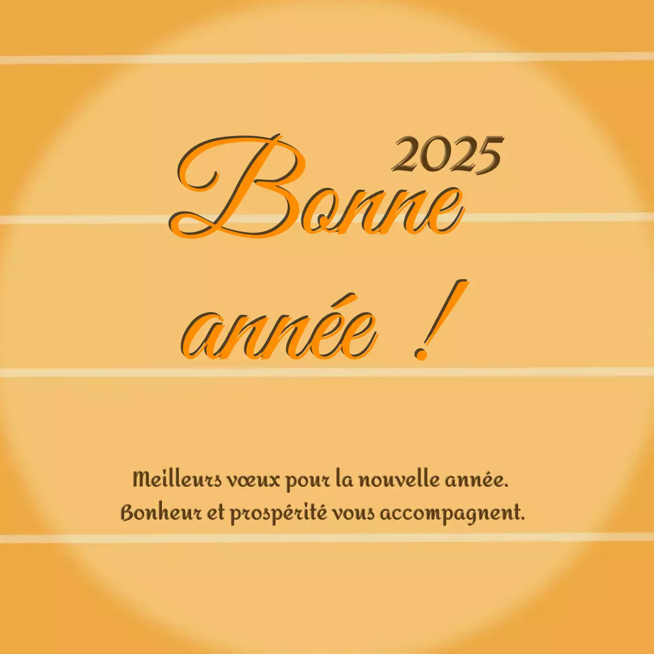 Vœux de Nouvel An Brown Classic