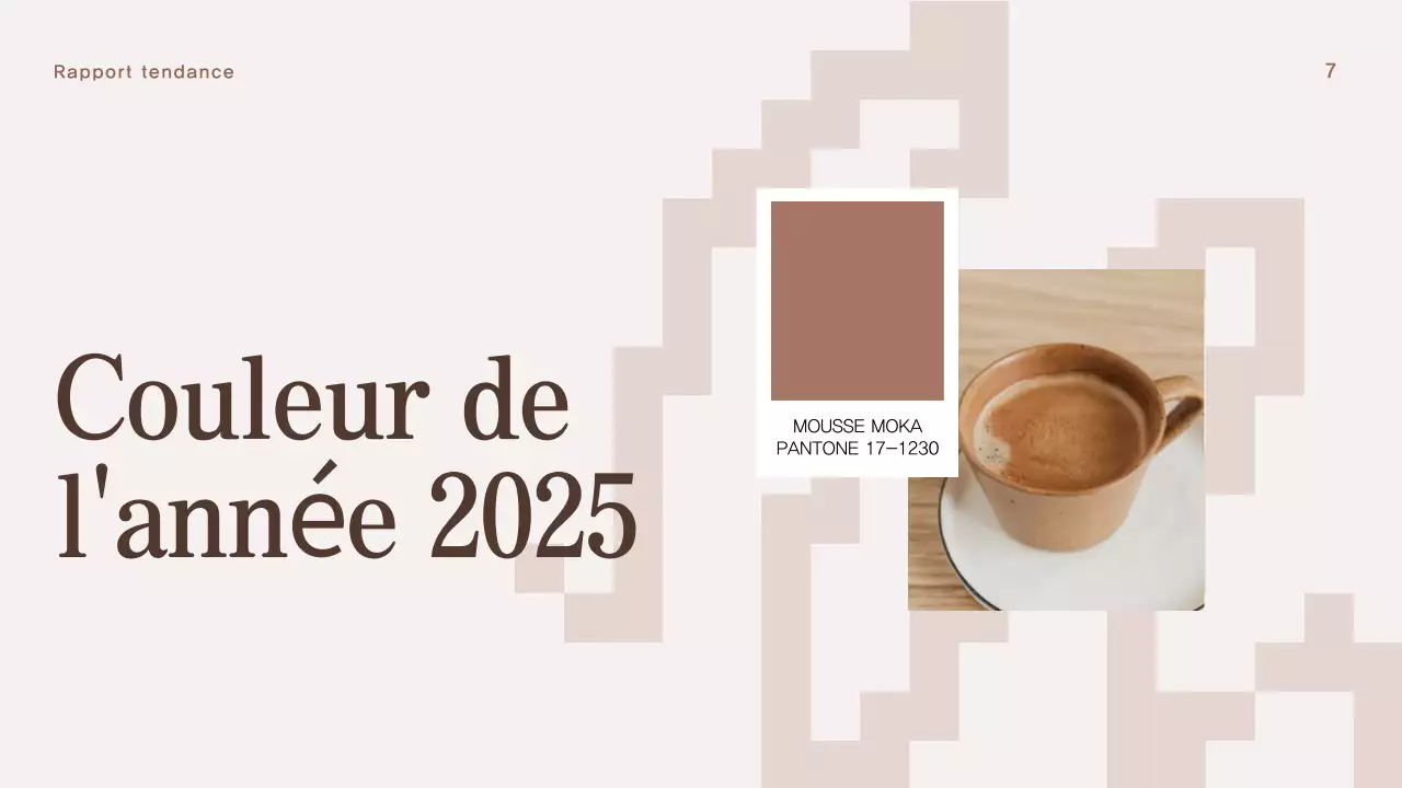 document de rapport sur les tendances modernes en beige