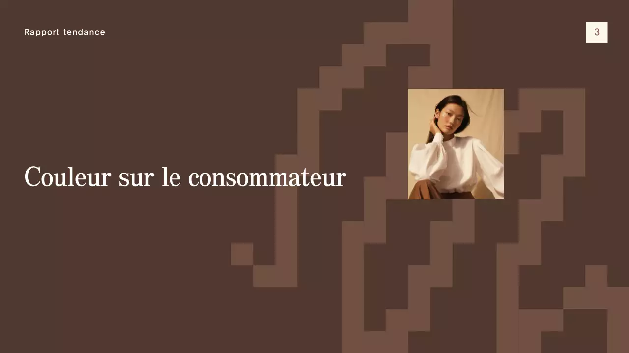 document de rapport sur les tendances modernes en beige