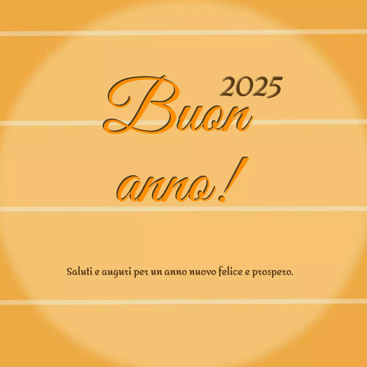 Auguri di buon anno Brown Classic