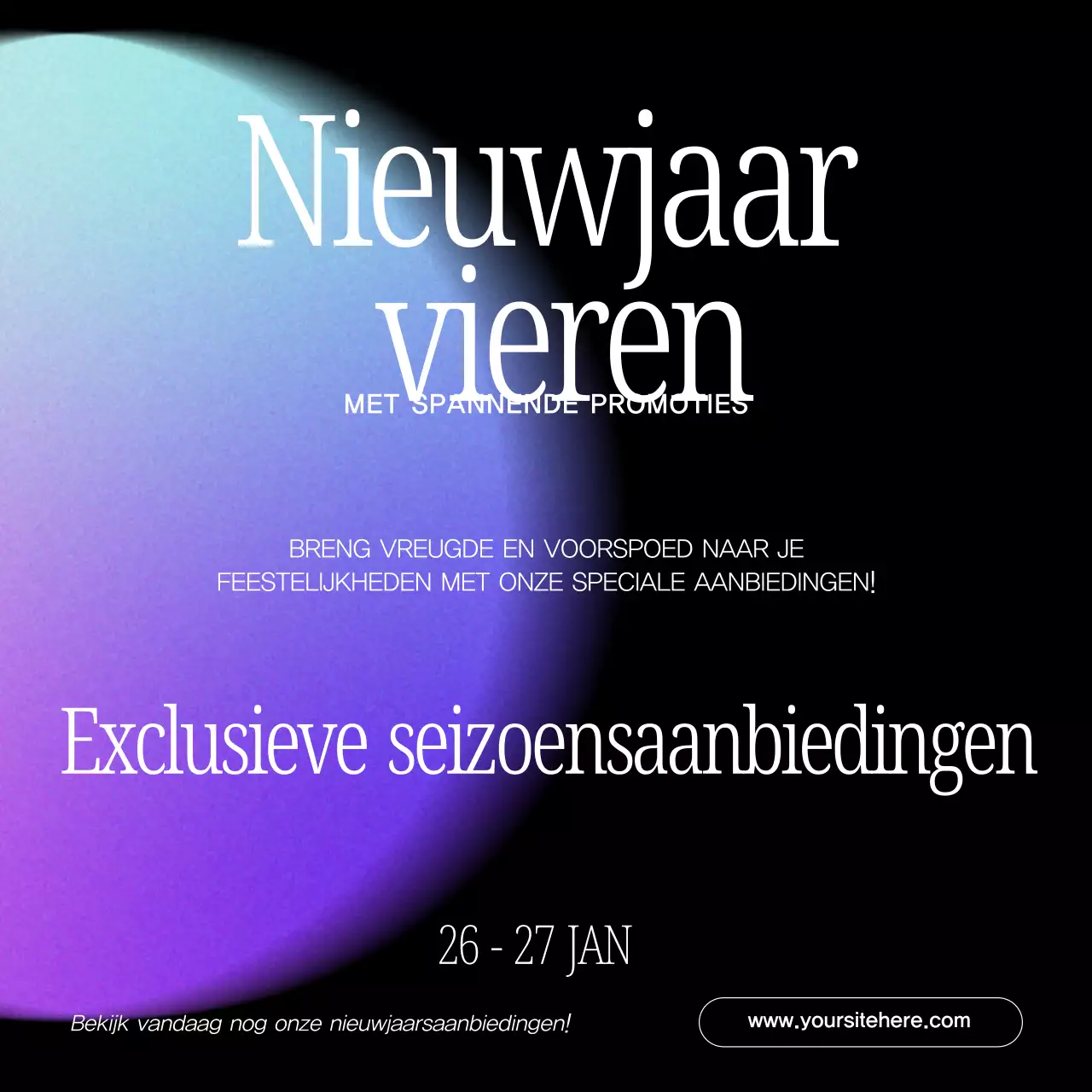 paarse moderne vakantie promotie