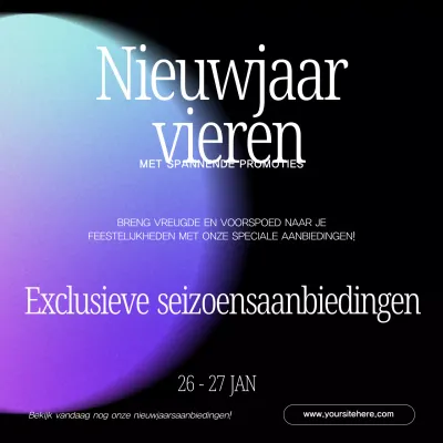 paarse moderne vakantie promotie