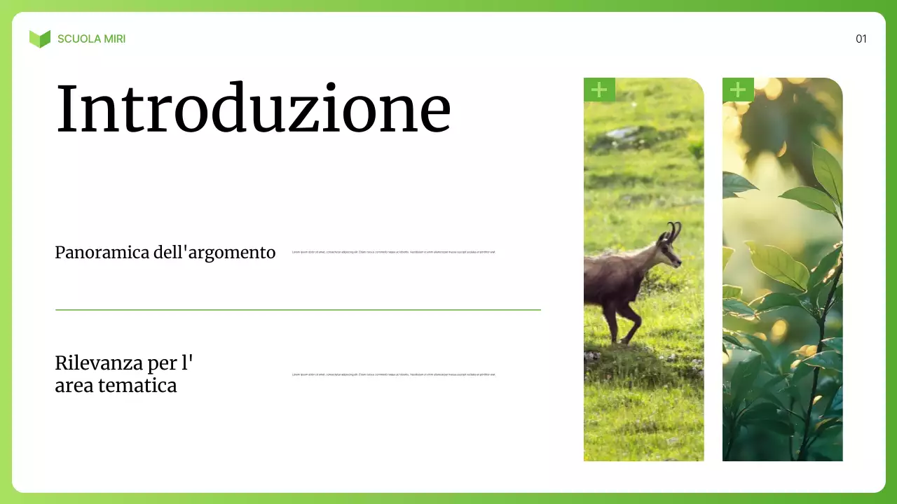 lezione di biologia moderna verde