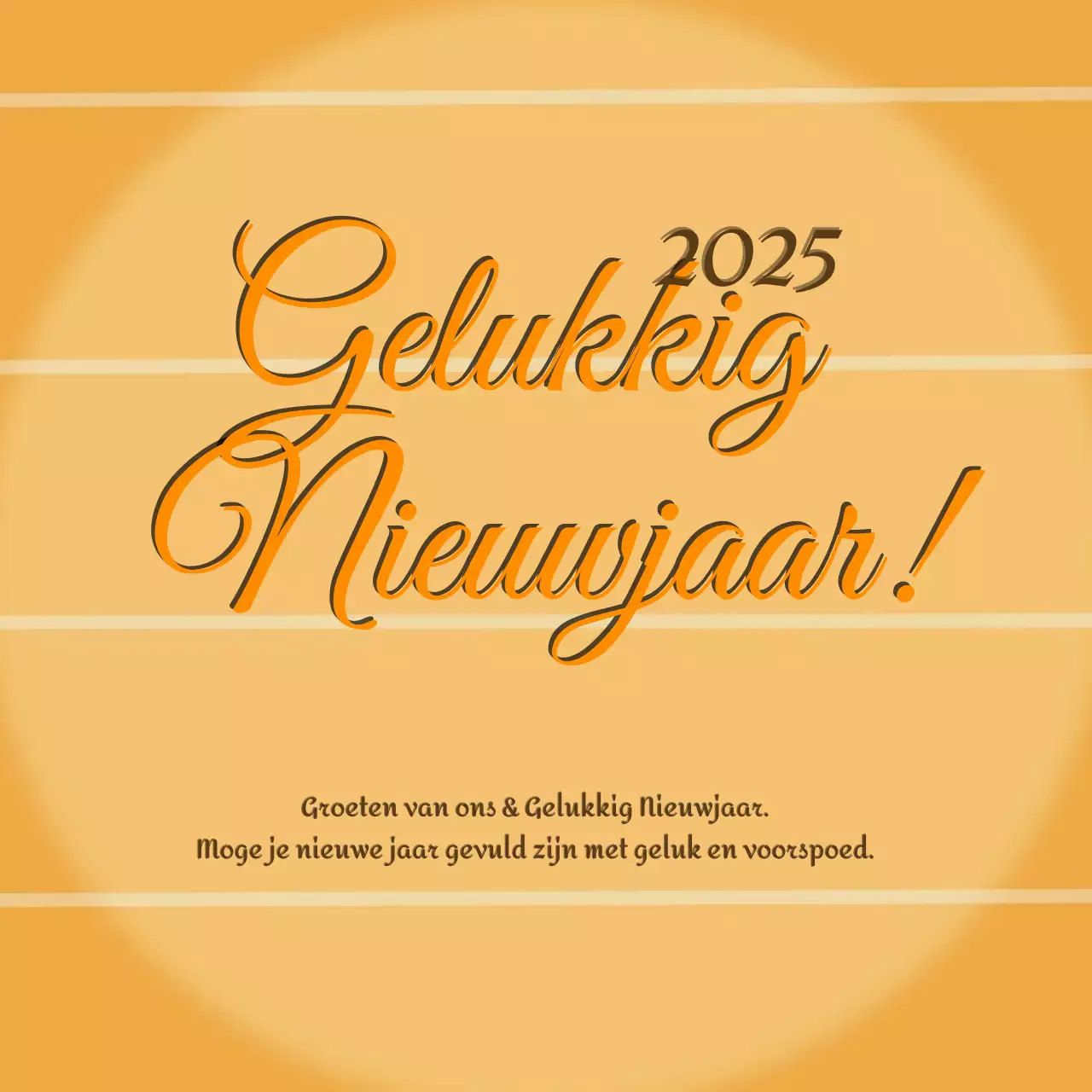 Bruine klassieke nieuwjaarswensen