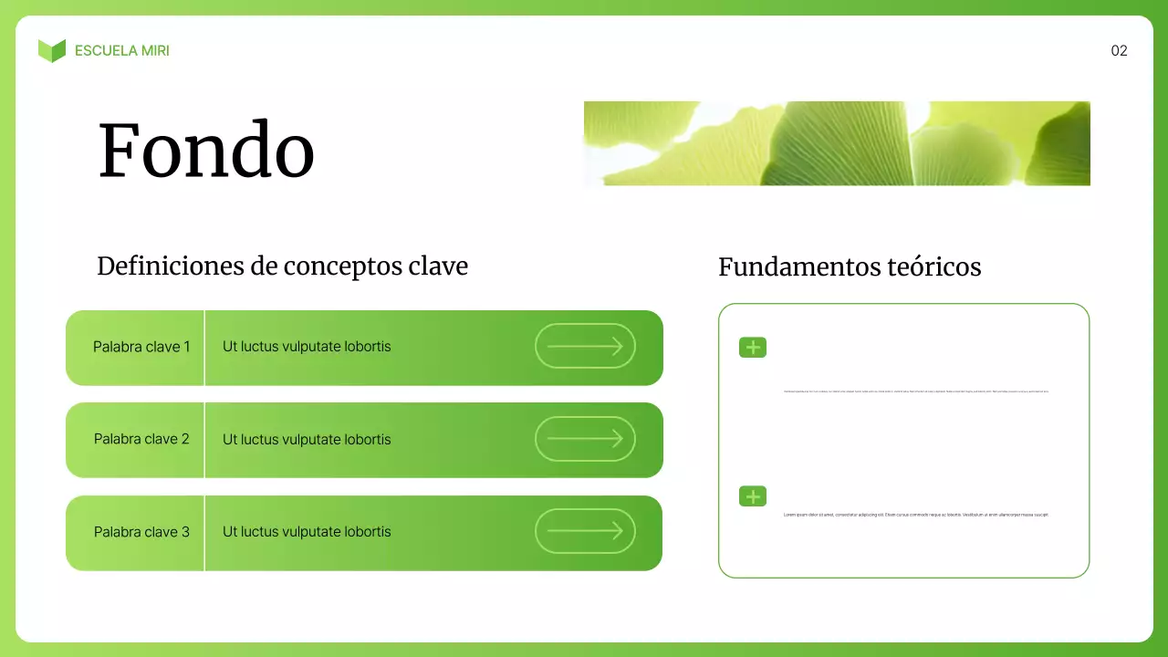 conferencia de biología moderna verde