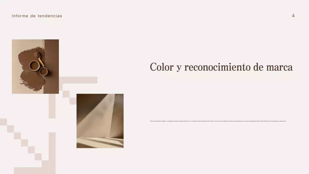 beige moderno informe de tendencias documento