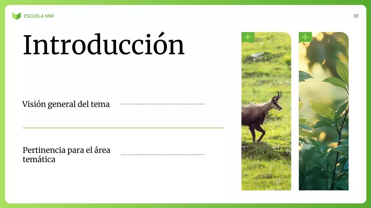 conferencia de biología moderna verde